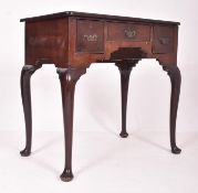 QUEEN ANNE 19TH CENTURY MAHOGANY LOWBOY WRITING TABLE
