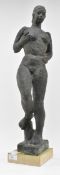 SIEGFRIED CHAROUX (1896-1967) - BRONZE FEMALE FIGURE SCULPTURE
