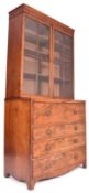 GEORGE III 19TH CENTURY MAHOGANY SECRETAIRE BOOKCASE CABINET
