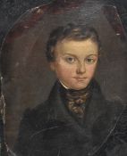 FRENCH 19TH CENTURY PORTRAIT SCHOOL OIL ON CANVAS