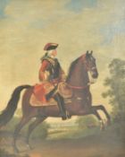 CIRCLE OF DAVID MORIER (C. 1705-1770) - EQUESTRIAN PORTRAIT OF KING GEORGE II