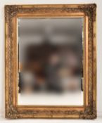 LARGE BAROQUE STYLE 19TH CENTURY GILTWOOD ORNATE MIRROR