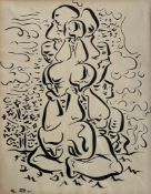 ANDRE MASSON (1896-1987) - SURREALIST COLOME, 1945 INK ON PAPER