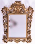 ITALIAN VENETIAN 19TH CENTURY GILTWOOD MIRROR SPECCHIERA