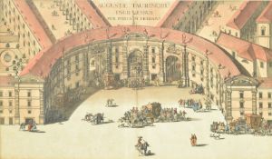 18TH CENTURY AUGUSTA TAURINORUM INGRESSUS PER PORTAM ERIDIANI ENGRAVING
