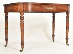 GEORGE III EARLY 19TH CENTURY MAHOGANY & INLAID CONSOLE HALL TABLE