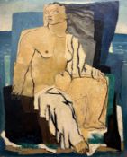 JEAN SOUVERBIE (FRENCH, 1891-1981) - ALLEGORICAL FIGURE OIL ON CANVAS