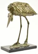 MARK CORETH (B. 1958) - MARABOU STORK BRONZE SCULPTURE