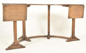 20TH CENTURY GEORGE III REVIVAL IPSWICH SOLID OAK HORSESHOE DESK