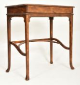 EDWARDIAN MAHOGANY CAMPAIGN METAMORPHIC WRITING TABLE DESK