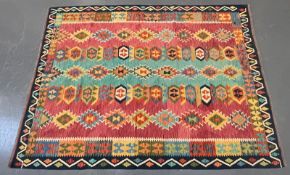 20TH CENTURY ANATOLIAN TURKISH KILIM FLOOR CARPET RUG