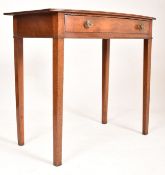 19TH CENTURY MAHOGANY BOW FRONT WRITING HALL TABLE