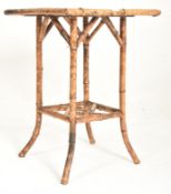 19TH CENTURY AESTHETIC MOVEMENT JAPANNED BAMBOO OCCASIONAL TABLE