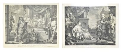 AFTER WILLIAM HOGARTH - TWO MID 18TH CENTURY ENGRAVINGS