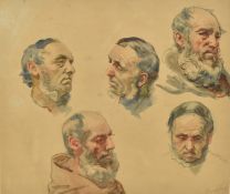 GUIDO BACH (1828-1905) - 19TH CENTURY WATERCOLOUR ON PAPER SKETCH