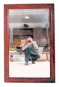 19TH CENTURY CONTINENTAL TORTOISESHELL OVERMANTEL WALL MIRROR