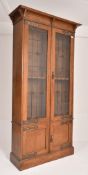 EDWARDIAN CIRCA 1910 ARTS & CRAFTS OAK LIBRARY BOOKCASE CABINET