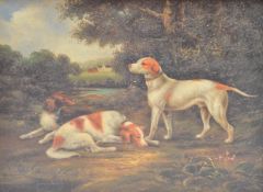 19TH CENTURY BRITISH SCHOOL OIL ON BOARD HUNTING PAINTING