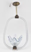 MID CENTURY ITALIAN BAROVIER & TOSO MURANO GLASS PENDANT LIGHT