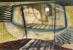 JOHN TUNNARD (1900-1971) - THEATRE - MIXED MEDIA ON PAPER PAINTING