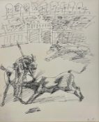 ANDRE MASSON (1896-1987) - LE COUP DE TRIQUE , 1936 INK & PEN ON PAPER