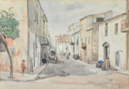 RUSSELL SIDNEY REEVE (1895-1970) - WATERCOLOUR ON PAPER PAINTING