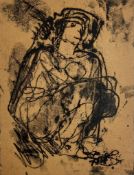 SIEGFRIED CHAROUX (1896-1967) - UNTITLED ABSTRACT FIGURE PRINT