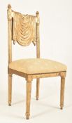 FRENCH 20TH CENTURY GILTWOOD & GESSO DECORATIVE THEATRE CHAIR