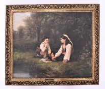 HENRI ALPHONSE LAURENT-DESROUSSEAUX (1862-1906) - THE CHERRIES - OIL ON CANVAS