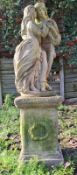 GARDEN ORNAMENTATION - REPRODUCTION RECONSTITUTED STONE GARDEN STATUE