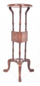 GEORGE III LATE 18TH CENTURY MAHOGANY FLOOR WIG STAND