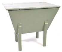 19TH CENTURY FRENCH PAINTED ELM DOUGH / KNEADING BIN TROUGH