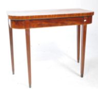 GEORGE III 19TH CENTURY MAHOGANY GAMES CARD TABLE