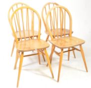 LUCIAN ERCOLANI FOR ERCOL FURNITURE - SET OF 4 MID CENTURY CHAIRS
