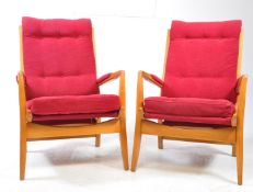 CINTIQUE FURNITURE - PAIR OF MID CENTURY EASY CHAIRS