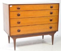 BUTILUX FURNITURE - MID CENTURY TEAK WOOD CHEST OF DRAWERS