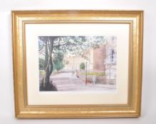 ARTHUR WHITLOCK (1930-2001) - 'SOMERSET PLACE - BATH' WATERCOLOUR PRINT