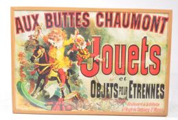 FRENCH AUX BUTTES CHAUMONTH FRAMED & GLAZED REPRO POSTER