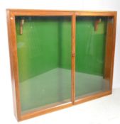 LARGE VINTAGE 20TH CENTURY TEAK CHURCH BULLETIN DISPLAY BOX
