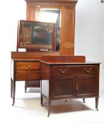 EDWARDIAN MAHOGANY THREE PIECE BEDROOM SUITE