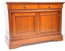 CONTEMPORARY CHERRY WOOD FRENCH STYLE SIDEBOARD CREDENZA