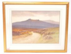 CHARLES E BRITTAN JR (1870 - 1949) - DARTMOOR WATERCOLOUR PAINTING