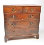 GEORGE III 19TH CENTURY OAK CHEST OF DRAWERS