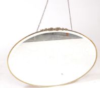 1920S ART DECO BARBOLA METAL FRAME WALL MIRROR