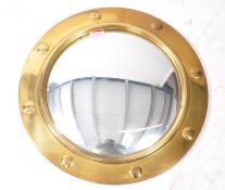 MID CENTURY REGENCY REVIVAL CONVEX WALL MIRROR