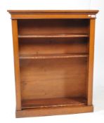 VICTORIAN 19TH CENTURY MAHOGANY OPEN WINDOW BOOKCASE