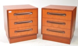 G-PLAN FURNITURE - MID CENTURY G PLAN FRESCO BEDSIDE CHESTS OF DRAWERS