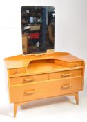 MID CENTURY G PLAN BRANDON RANGE LIGHT OAK DRESSING TABLE