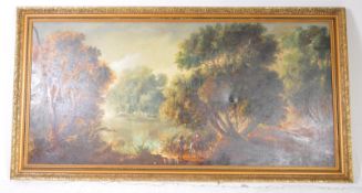 F. FORD - EARLY 20TH CENTURY OIL PAINTING OF A COUNTRYSIDE LANDSCAPE