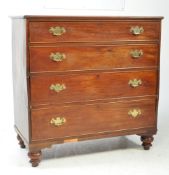 19TH CENTURY VICTORIAN MAHOGANY CHEST OF DRAWERS